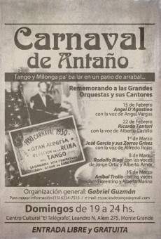 Carnaval de antaño en ligne gratuit