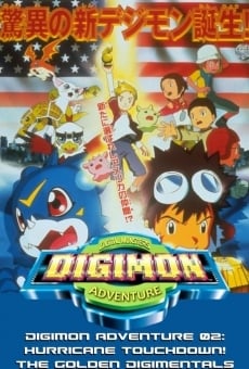 Ver película Digimon Adventure 02 - Hurricane Touchdown! The Golden Digimentals