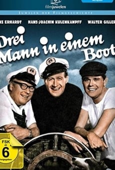 Drei Mann in einem Boot