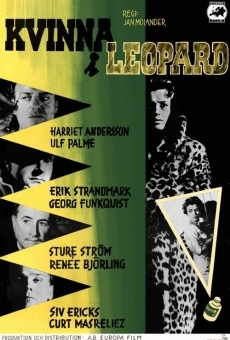 Kvinna i leopard gratis