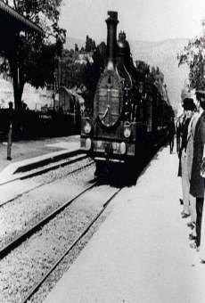 L'arrivée d'un train en gare de La Ciotat