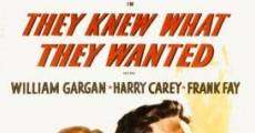 They Knew What They Wanted (1940) stream