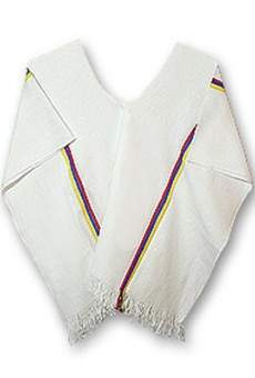 Poncho blanco online