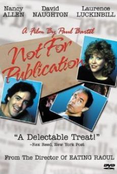 Not for Publication en ligne gratuit