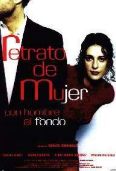 Retrato de mujer con hombre al fondo online free