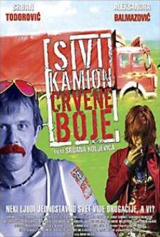 Sivi kamion crvene boje en ligne gratuit