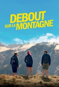 Debout sur la montagne gratis