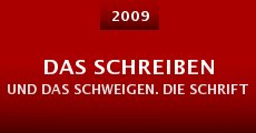 Película Das Schreiben und das Schweigen. Die Schriftstellerin Friederike Mayröcker