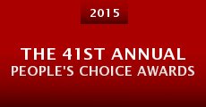 The 41st Annual People's Choice Awards (2015) stream