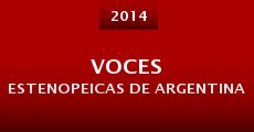 Voces Estenopeicas de Argentina (2014)